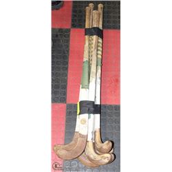 SET OF VINTAGE FIELD HOCKEY STICKS