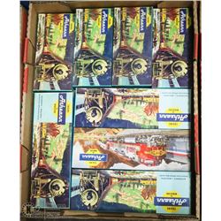 FLAT OF ASSORTED VINTAGE COLLECTIBLE TRAINS