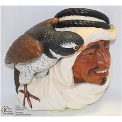 ARAB WITH FALCON  BOSSON HEAD