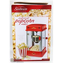SUNBEAM POPCORN POPPER IN BOX.
