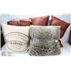 Image 1 : BUNDLE OF 6 ASSORTED PILLOWS.
