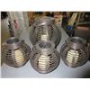 Image 1 : Lot of 4 Patio Lanterns / 3 small and 1 large