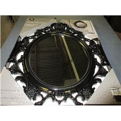19 x 24 Oval Mirror high gloss black