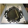Image 1 : 20 x 24 Oval Mirror high gloss black