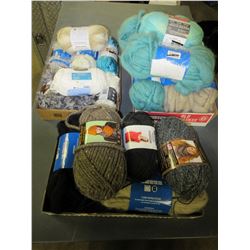 3 Full flats of New Yarn assorted