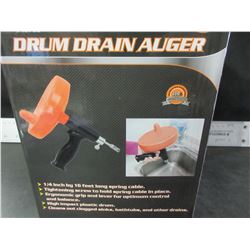 New 16 foot Drum Drain Auger / clean out your own drain SAVE money