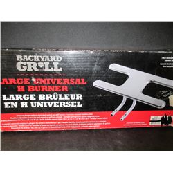 New Back Yard Grill Universal  Stainless Steel H Burner /  Large