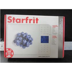 New Starfrit Nutritional Scale / calculates- calories fibres-sodium-protiens-fat