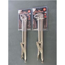 New set of 2 Vise grips 15 inch / 1 is 45 degree & 1 is 90 degree