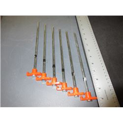 6 New Heavy Duty Tent Pegs / Excellent for hard ground / 10inch x 1/4 thick
