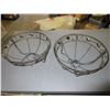 Image 1 : 2 Metal Hanging Plant Baskets / 14 inch diameter