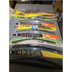 Flat full of New Wiper Blades / 12" - 14" - two 16" & two 18" / 6 blades in total