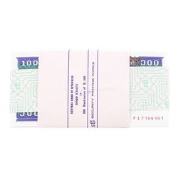 Pack of (100) Consecutive Myanmar 100 Kyats Uncirculated Notes
