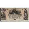 Image 1 : 1800's $50 Canal Bank New Orleans Obsolete Note