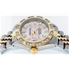 Image 3 : Rolex Ladies Two Tone 14K Pink Mother Of Pearl Pyramid Diamond Datejust