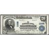 Image 1 : 1902 PB $20 Hartford-Aetna, CT National Currency Note CH# 1338