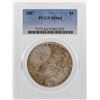 Image 1 : 1887 $1 Morgan Silver Dollar Coin PCGS MS64