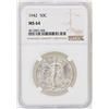 Image 1 : 1942 Walking Liberty Half Dollar Coin NGC MS64