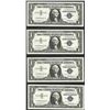 Image 1 : Lot of (4) Consecutive 1957 $1 Silver Certificate STAR Notes Uncirculated