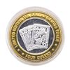 Image 2 : .999 Silver Four Queens Casino Hotel Las Vegas $10 Limited Edition Gaming Token