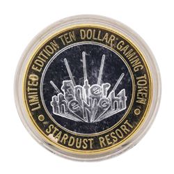 .999 Silver Stardust Resort Las Vegas, Nevada $10 Casino Limited Edition Gaming