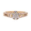 Image 2 : 14KT Rose Gold 0.50 ctw Diamond Ring