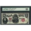 Image 1 : 1907 $5 Woodchopper Legal Tender Note Fr.91 PMG Very Fine 30