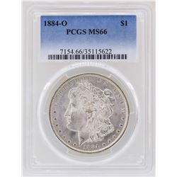 1884-O $1 Morgan Silver Dollar Coin PCGS MS66