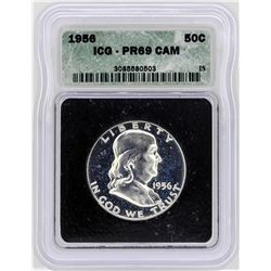 1956 Franklin Half Dollar Proof Coin ICG PR69CAM