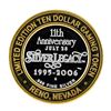 Image 2 : .999 Silver Silver Legacy Reno, Nevada $10 Casino Limited Edition Gaming Token
