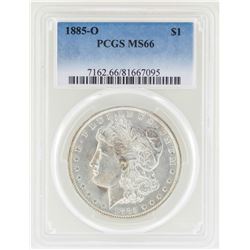 1885-O $1 Morgan Silver Dollar Coin PCGS MS66