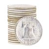 Image 2 : Roll of (20) Brilliant Uncirculated 1953-S Franklin Half Dollar Coins