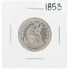 Image 1 : 1853 Seated Liberty Quarter Coin Arrows & Rays - Rim Ding