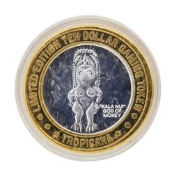 .999 Silver Tropicana Las Vegas, Nevada $10 Casino Limited Edition Gaming Token