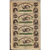 Image 1 : Uncut Sheet of 1800's $100 Citizens Bank of Louisiana Obsolete Notes