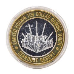 .999 Silver Stardust Resort Las Vegas, Nevada $10 Casino Limited Edition Gaming
