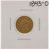 Image 1 : 1843-O Small Date $2 1/2 Liberty Head Quarter Eagle Gold Coin