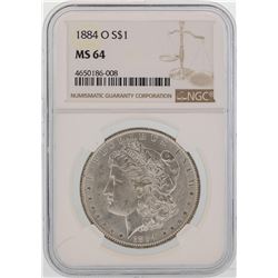 1884-O $1 Morgan Silver Dollar Coin NGC MS64