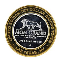 .999 Silver MGM Grand Las Vegas $10 Casino Limited Edition Gaming Token