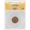 Image 1 : 1914 Lincoln Wheat Cent Matte Proof Coin ANACS PF63RB