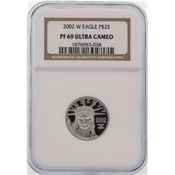 2002-W $25 Platinum American Eagle Coin NGC PF69 Ultra Cameo
