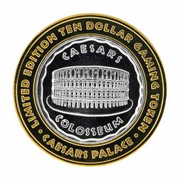 .999 Silver Caesars Palace Las Vegas, Nevada $10 Casino Limted Edition Gaming To