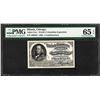 Image 1 : 1893 World's Columbian Exposition Ticket PMG Gem Uncirculated 65EPQ