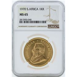 1970 South Africa Krugerrand Gold Coin NGC MS65
