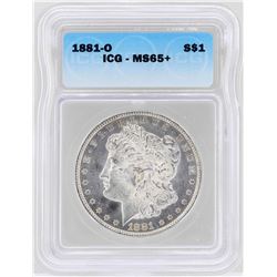 1881-O $1 Morgan Silver Dollar Coin ICG MS65+