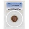Image 1 : 1874 Indian Head Cent Coin PCGS PR66RB