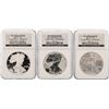 Image 1 : Set of 2006 $1 American Silver Eagle Coins NGC  MS69/PF69 Ultra Cameo Reverse Pr