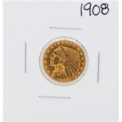 1908 $2 1/2 Indian Head Quarter Eagle Gold Coin