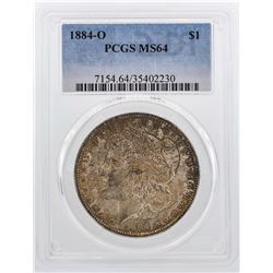 1884-O $1 Morgan Silver Dollar Coin PCGS MS64