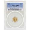 Image 1 : 1854 $1 Type 1 Liberty Head Gold Dollar Coin PCGS MS62